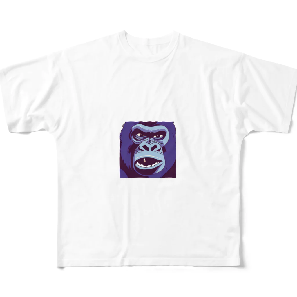 tatusiku-shopのガチギレごりら All-Over Print T-Shirt