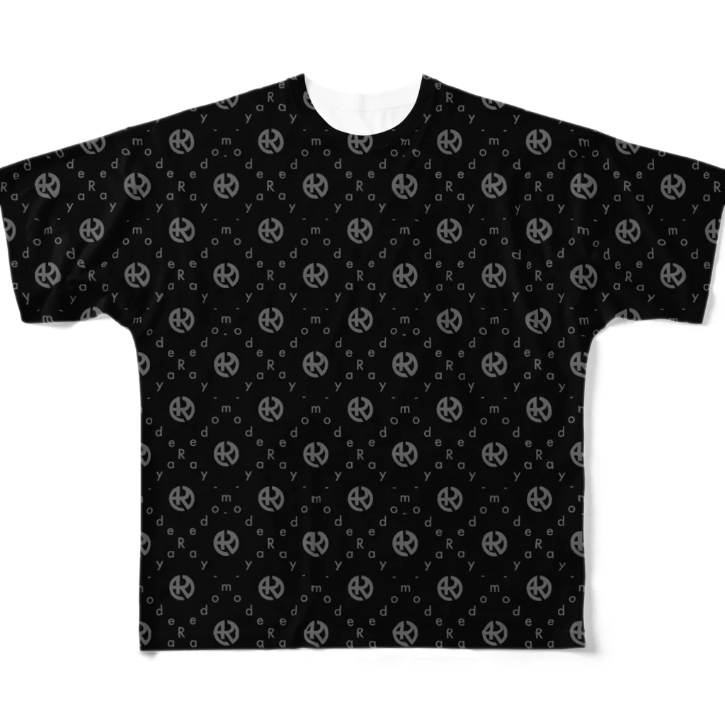 Ray-modeのRay-mode モノグラム(グレー) All-Over Print T-Shirt