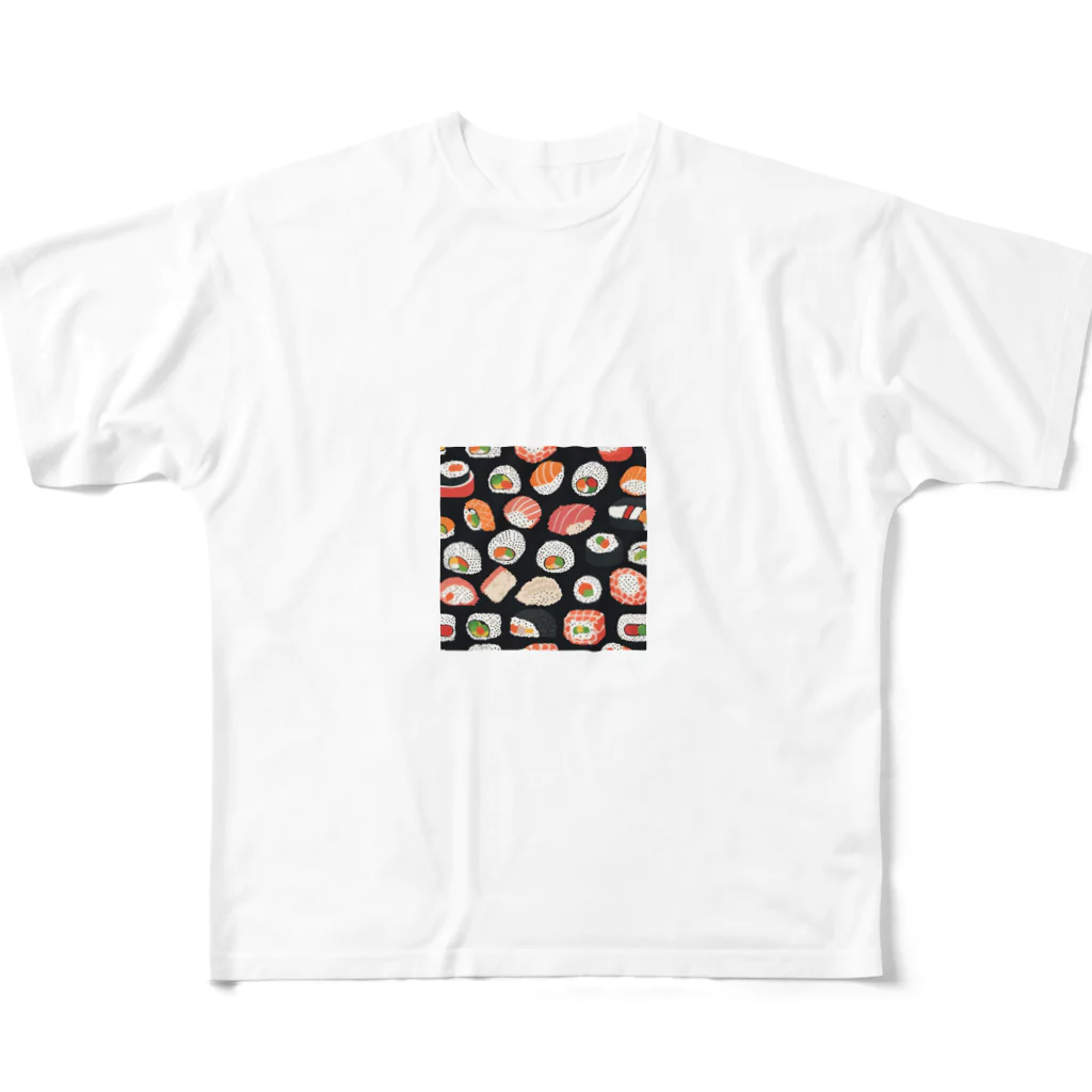 まろのお寿司マニア All-Over Print T-Shirt