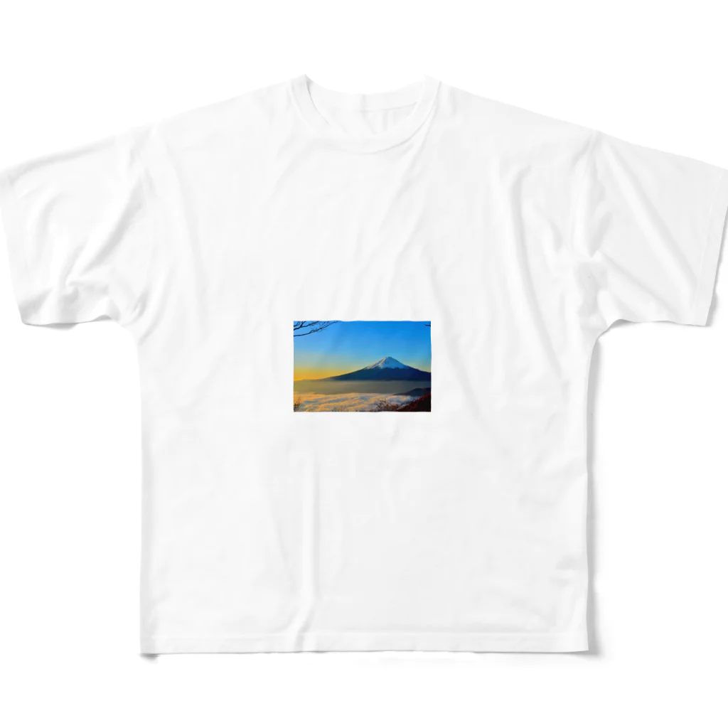 KSK SHOPの日本一富士山 フルグラフィックTシャツ