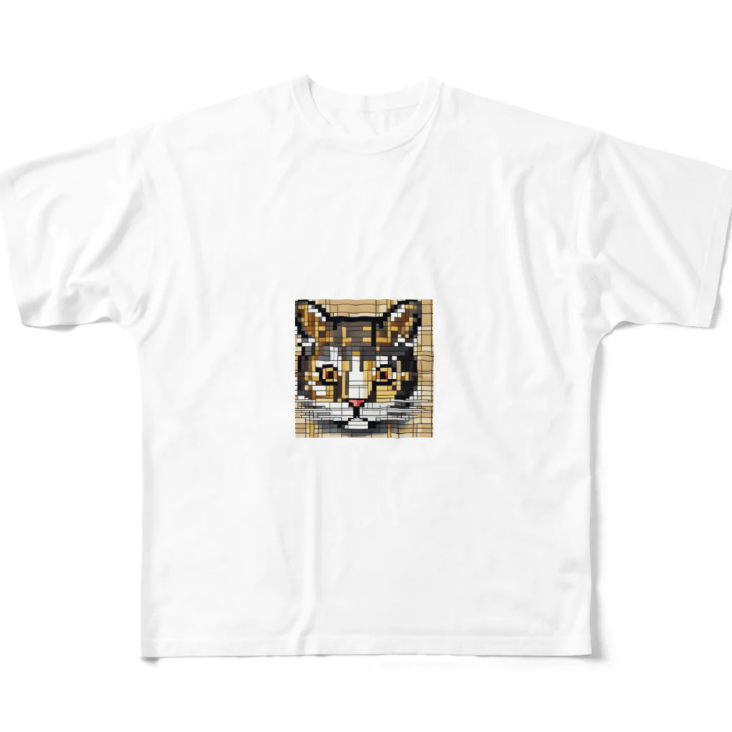 kindonesiaのドット絵のドット絵のオリエンタルショートヘア All-Over Print T-Shirt