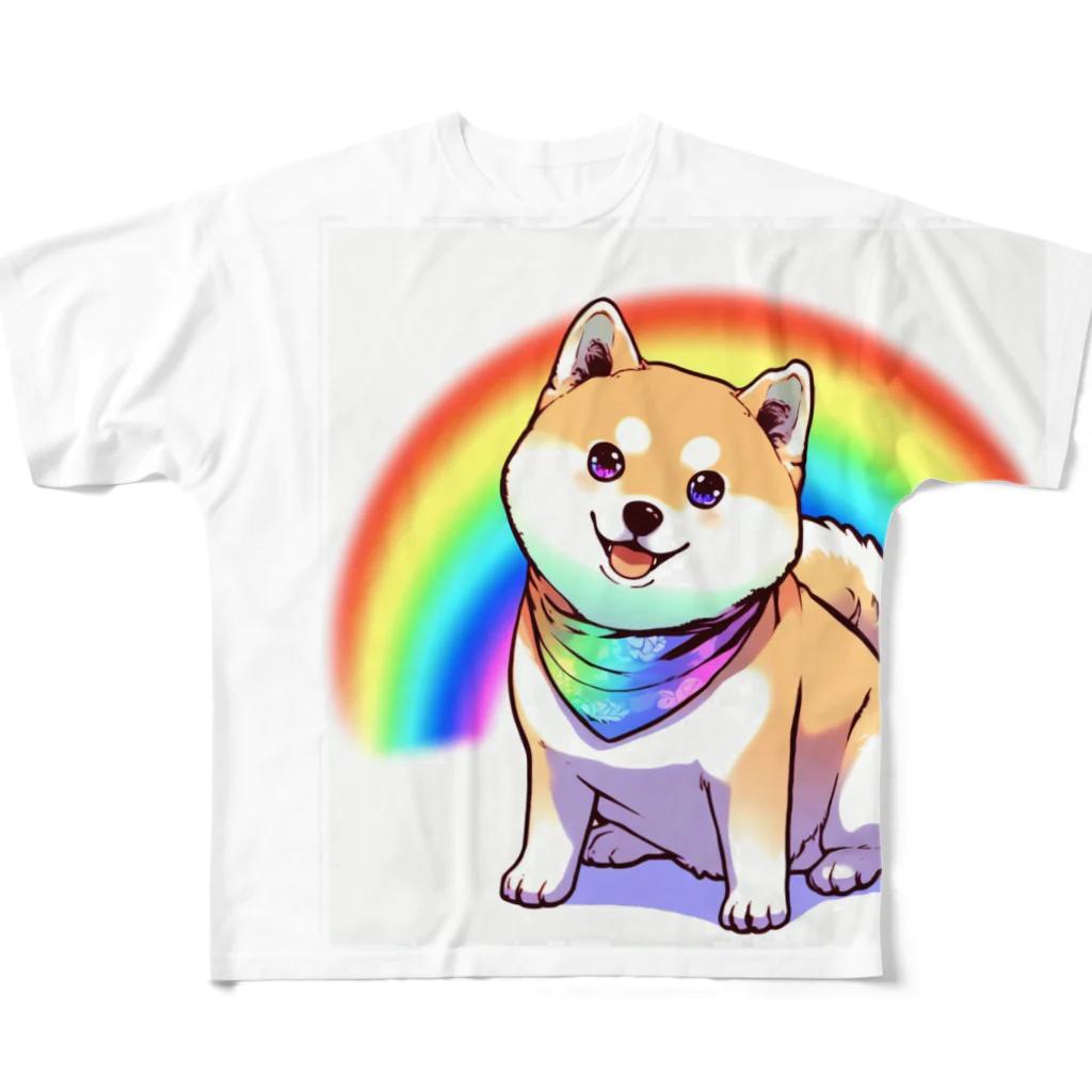 KAWAII-CLUBのKAWAII柴犬002 フルグラフィックTシャツ