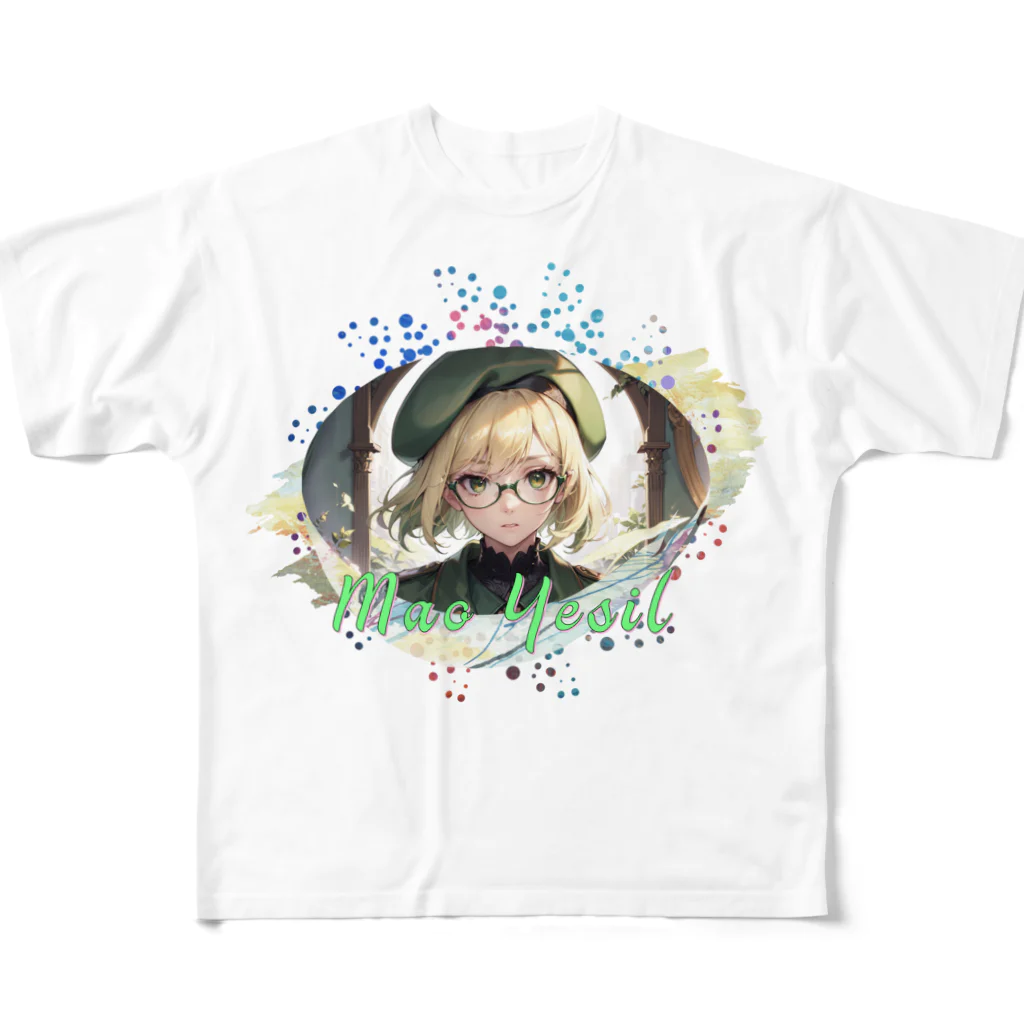 幻界空想のマオ・イェシル【見つめる彼女 Ver.】 All-Over Print T-Shirt