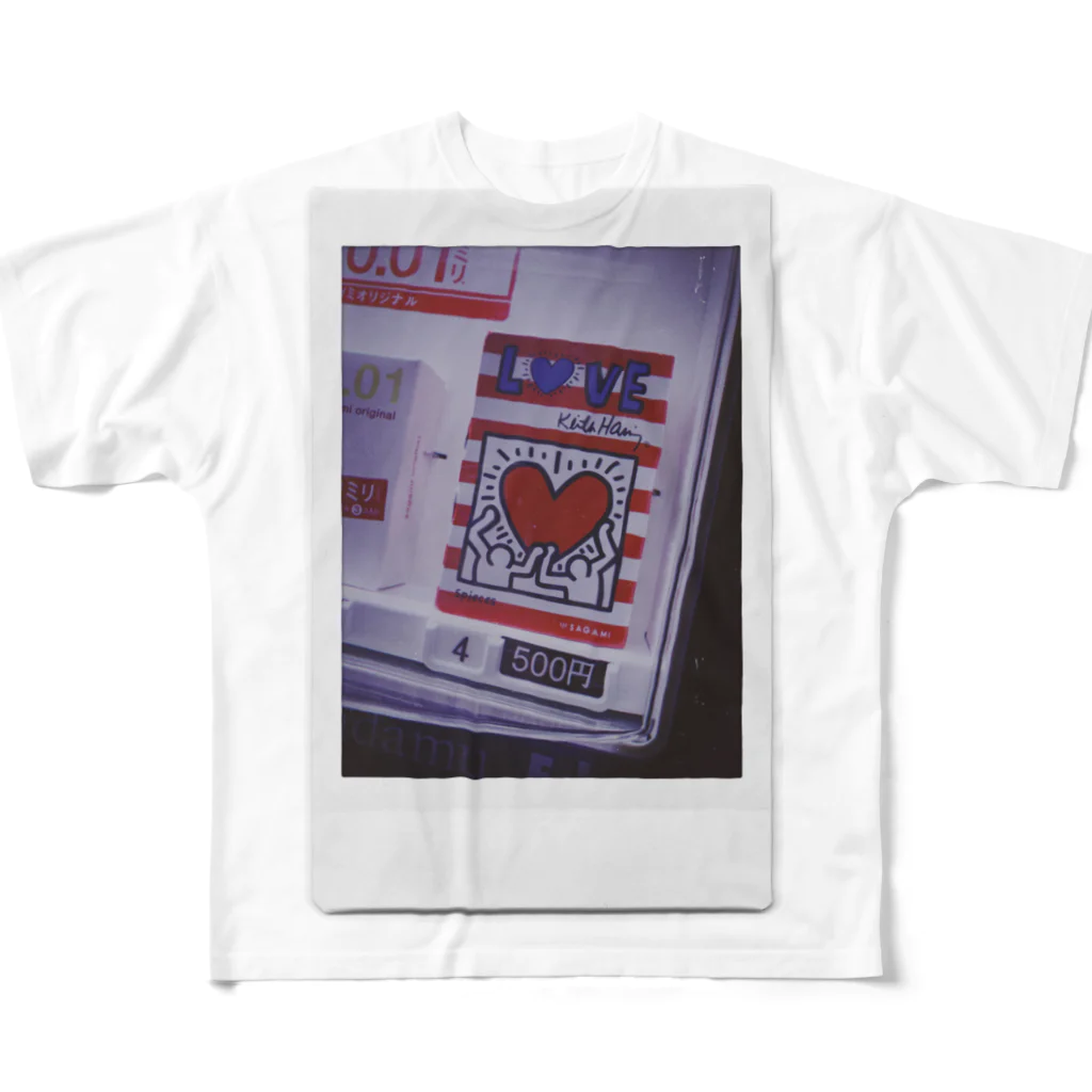 thamesのlove & peace フルグラフィックTシャツ