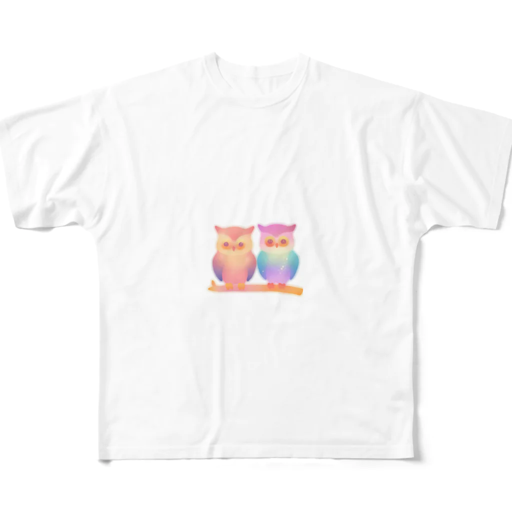 激辛めんまのきゅんフクロウ All-Over Print T-Shirt