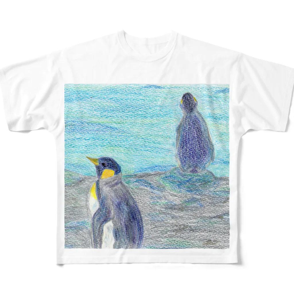 つぎのラピス島ペンギン フルグラフィックTシャツ