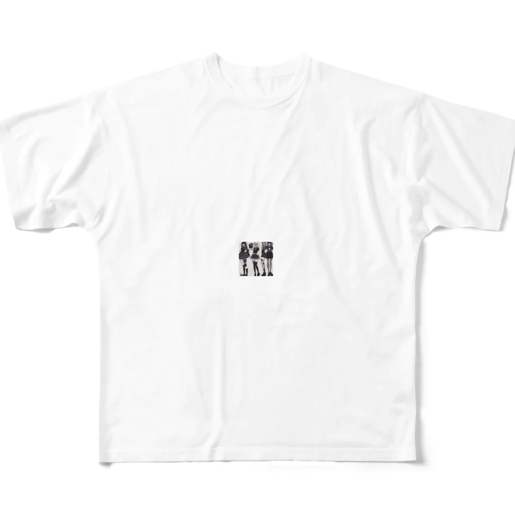 rarara-404のキモ＆キュート フルグラフィックTシャツ