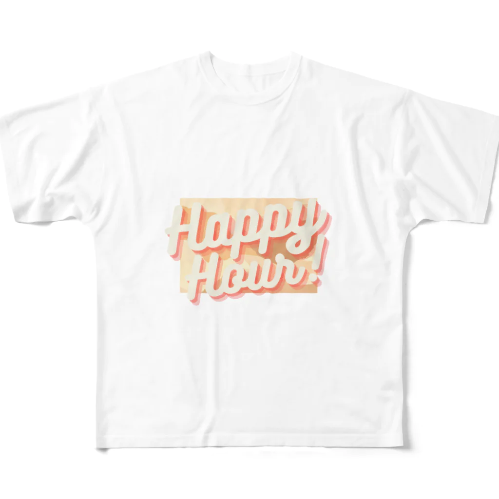 楽しいデザインを考えるのハッピーアワー♪グッズ All-Over Print T-Shirt