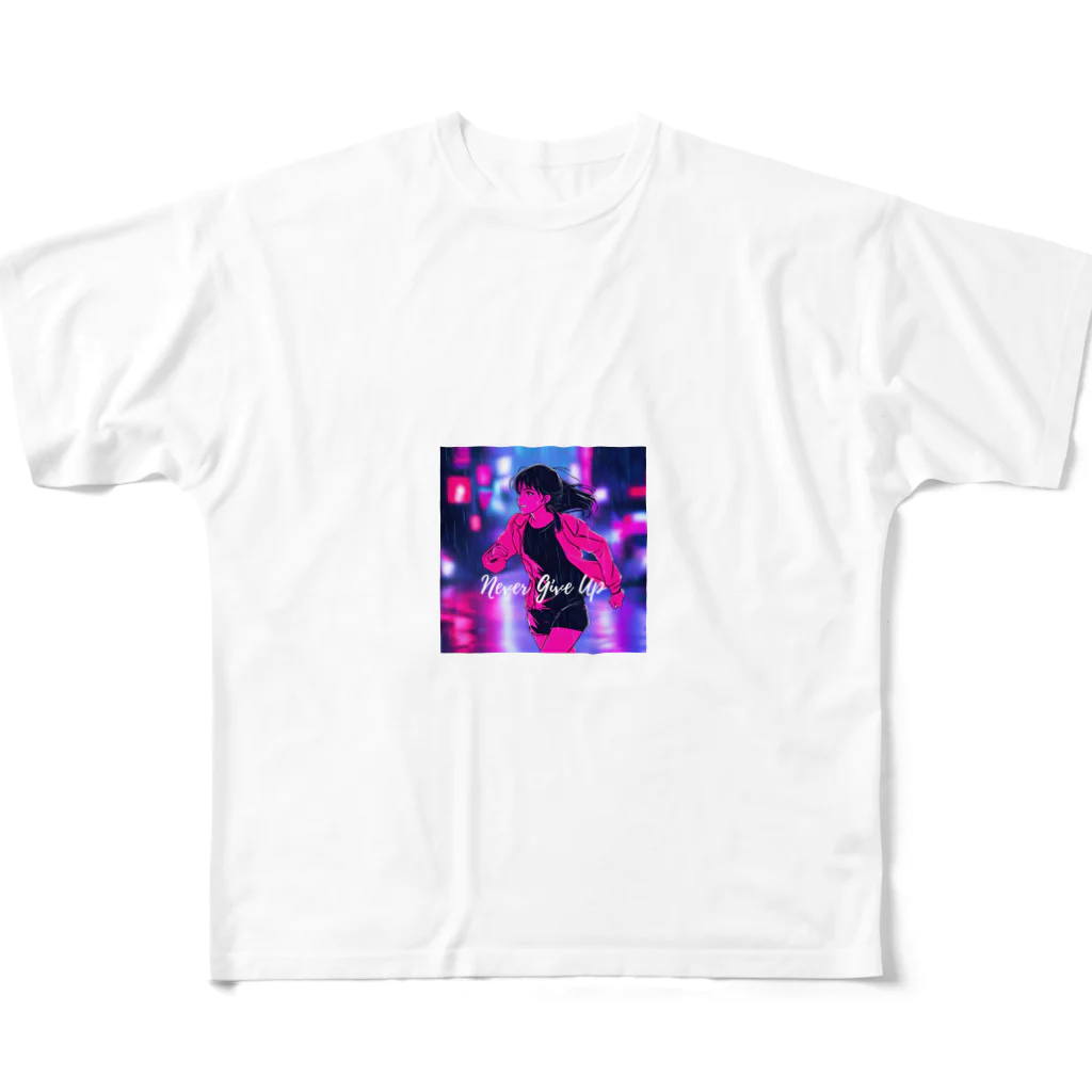 COOL×3のネバーギブアップ All-Over Print T-Shirt