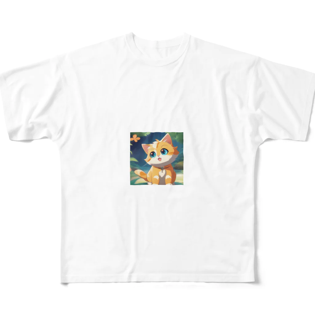 kumatakoのにゃんこ All-Over Print T-Shirt