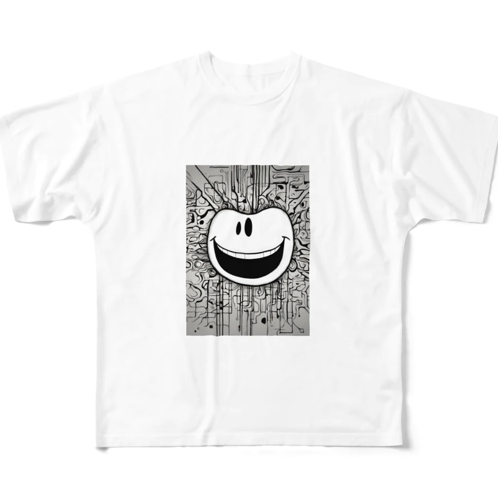 キャプテンの今日も元気にスマイルくん All-Over Print T-Shirt