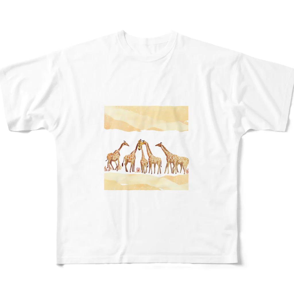 Tina97710のサバンナジラフ All-Over Print T-Shirt