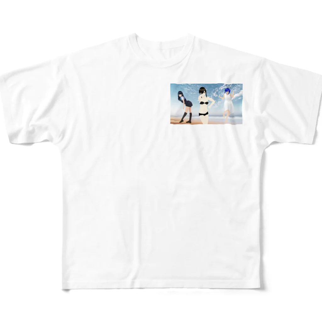 nanaozakaの三人娘のグッズ All-Over Print T-Shirt