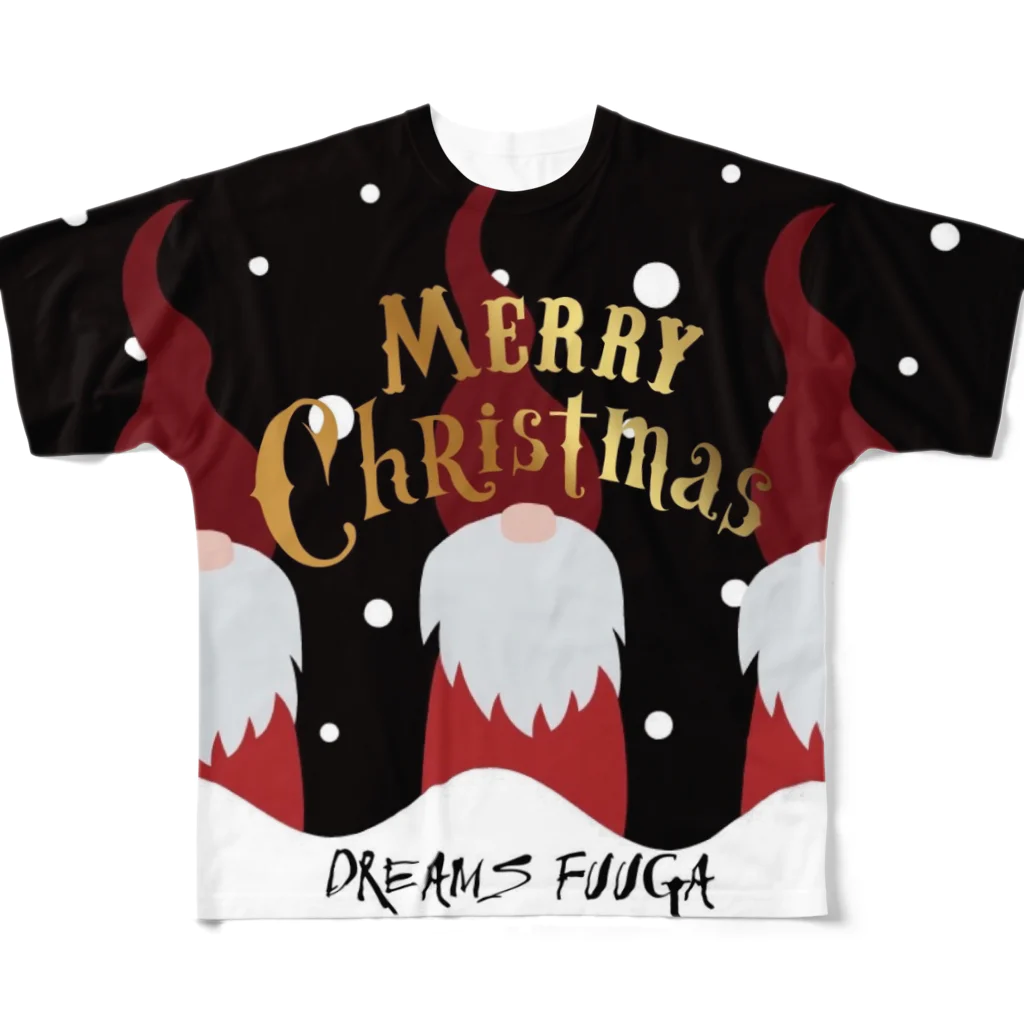 Dreams FuugaのDreams Fuuga クリスマス欧米風　2023 フルグラフィックTシャツ