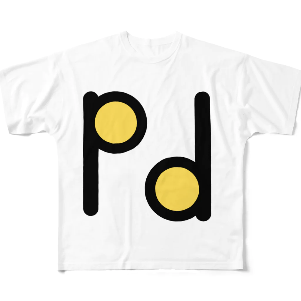 ピラミッディングデザインのｐとｄ All-Over Print T-Shirt