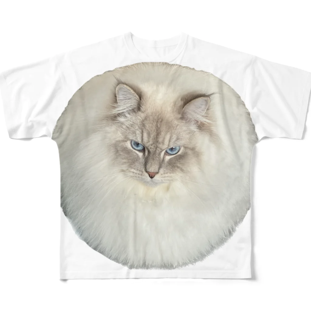 まんまる猫いれぶんのまんまる猫いれぶん フルグラフィックTシャツ