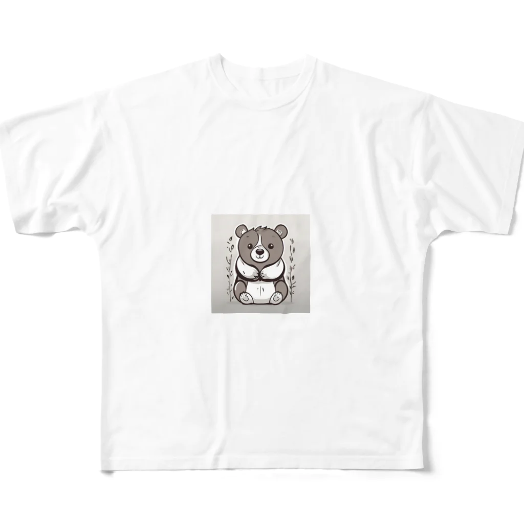kumatakoのくま All-Over Print T-Shirt