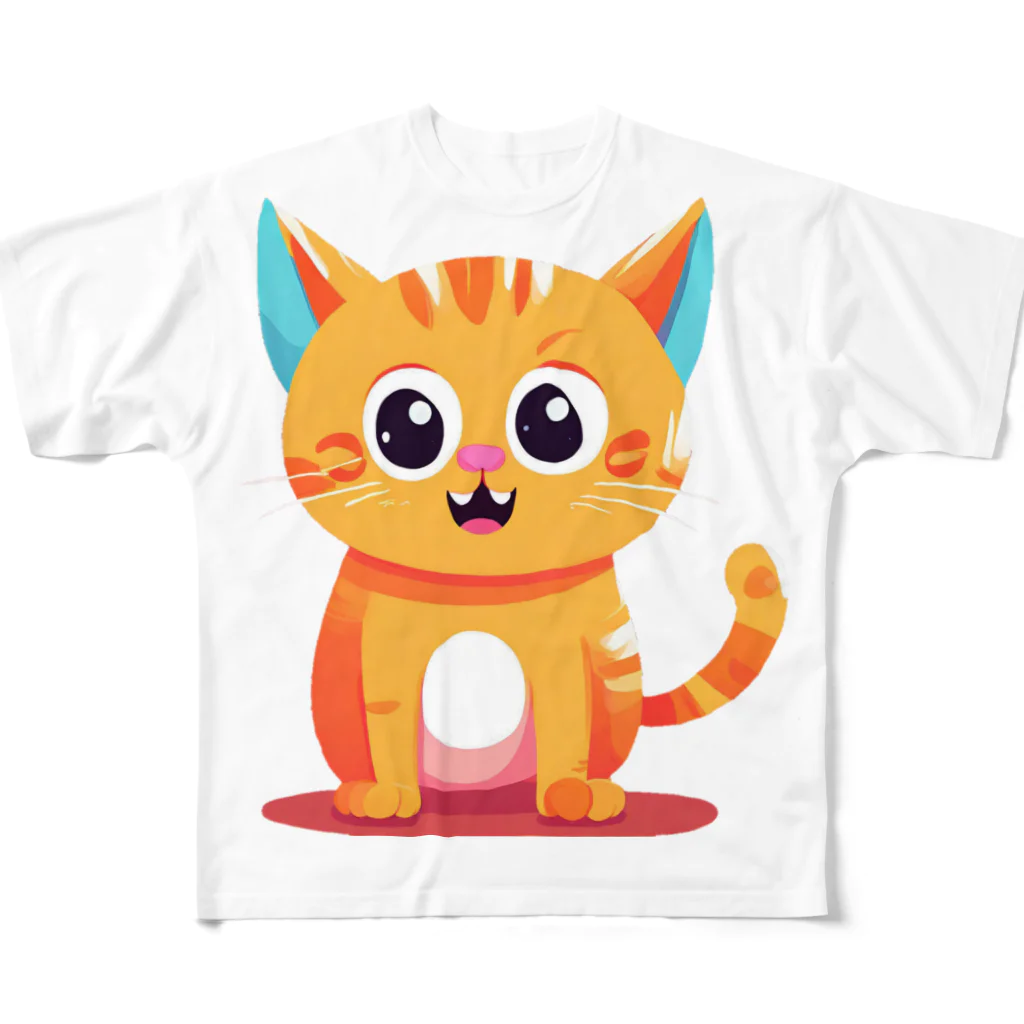 じゅんじゅんのかわ猫(*ΦωΦ*) All-Over Print T-Shirt