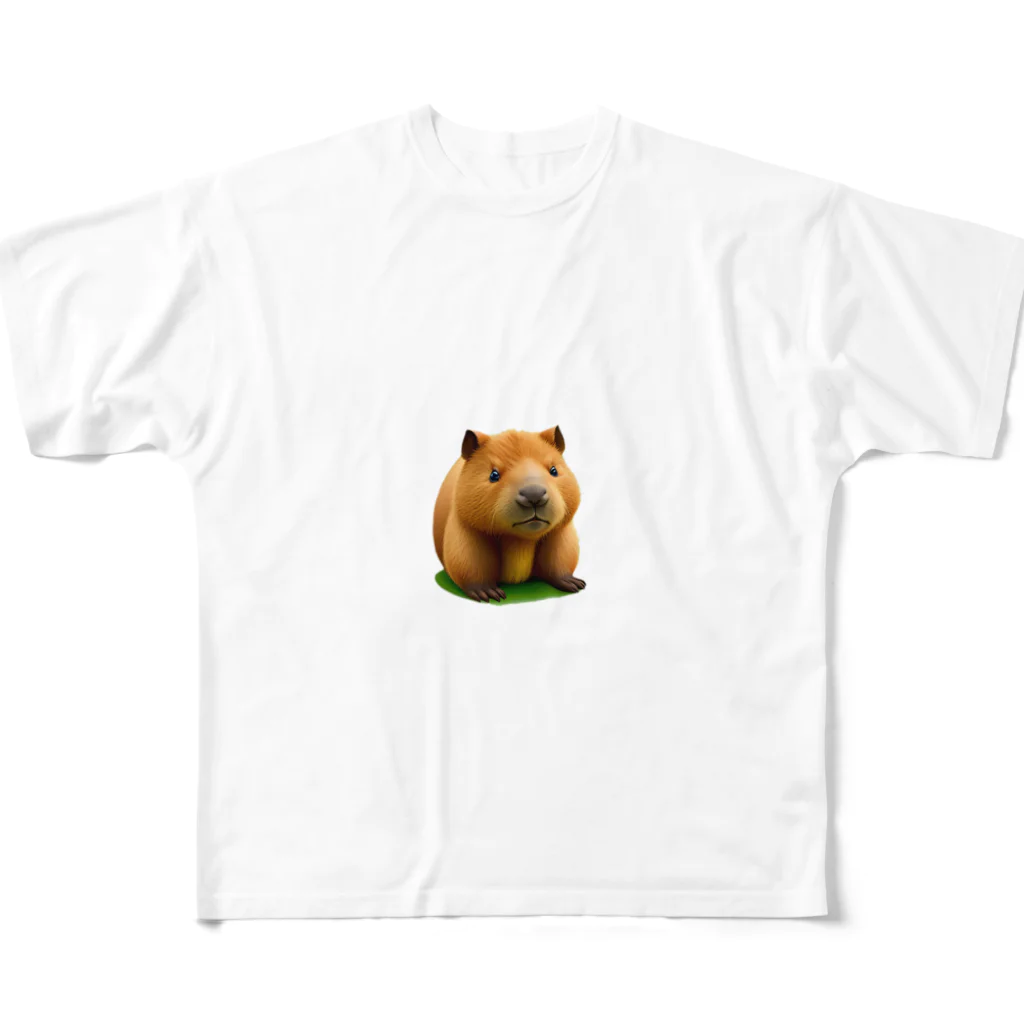 kumatakoのカピバラ フルグラフィックTシャツ