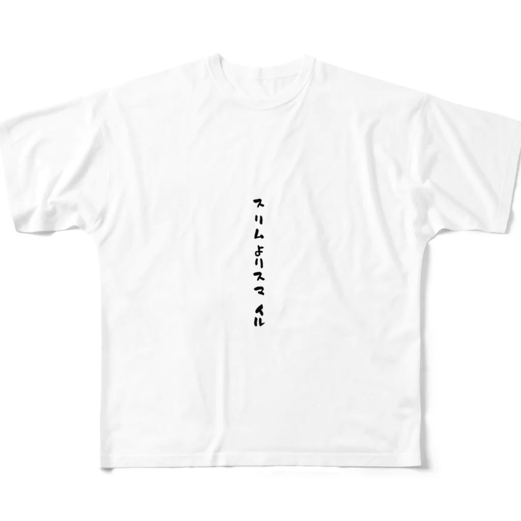 hichapのスリムよりスマイル フルグラフィックTシャツ