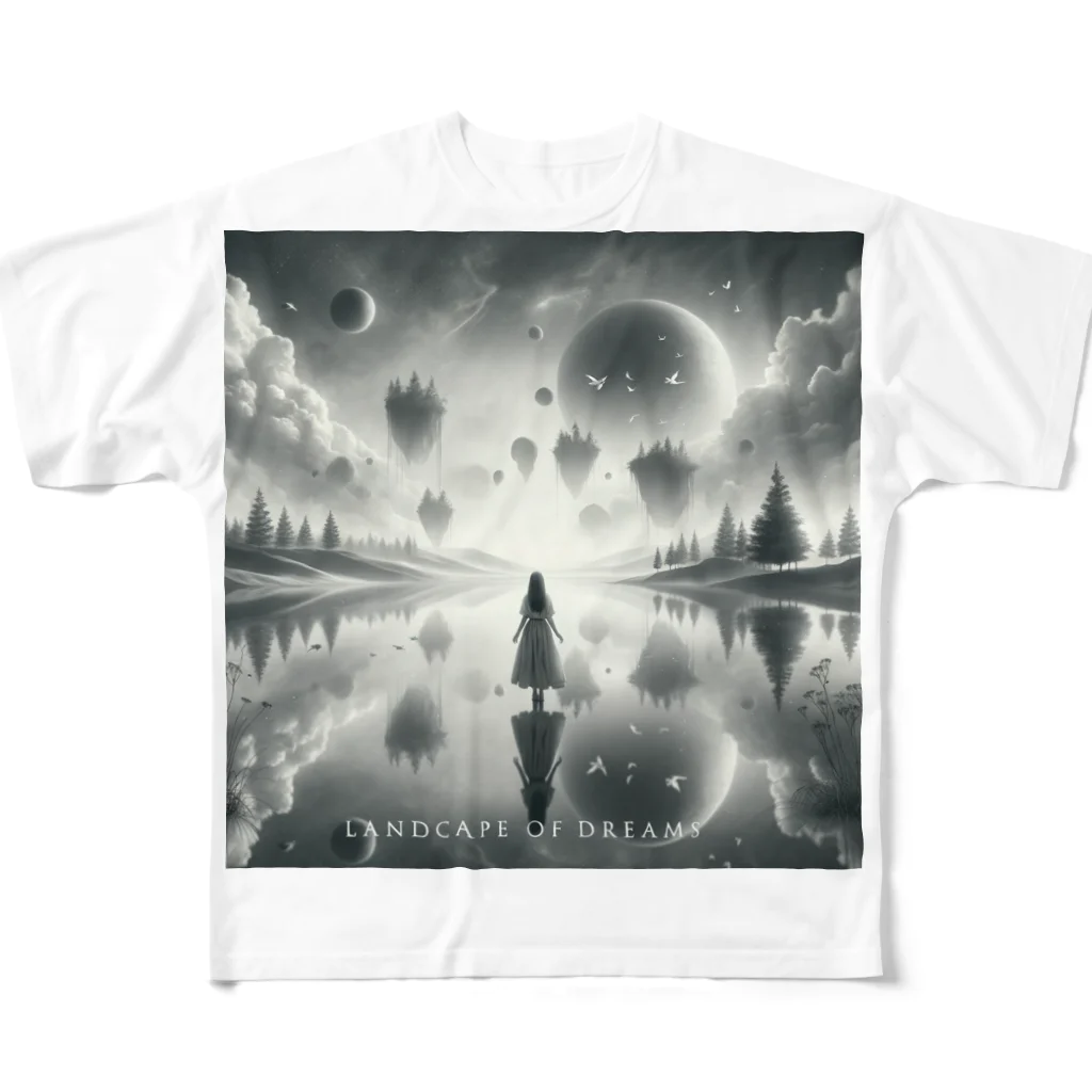 センターフィールドの夢の風景 All-Over Print T-Shirt