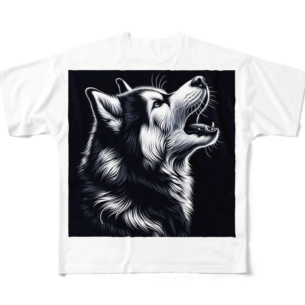 calcium369のシベリアン・ハスキー All-Over Print T-Shirt