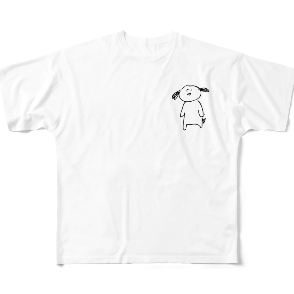 horicaのぼーっとしてるちっち フルグラフィックTシャツ