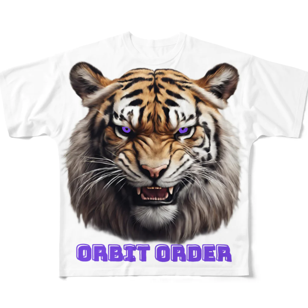 orbit orderのpurple eyes フルグラフィックTシャツ