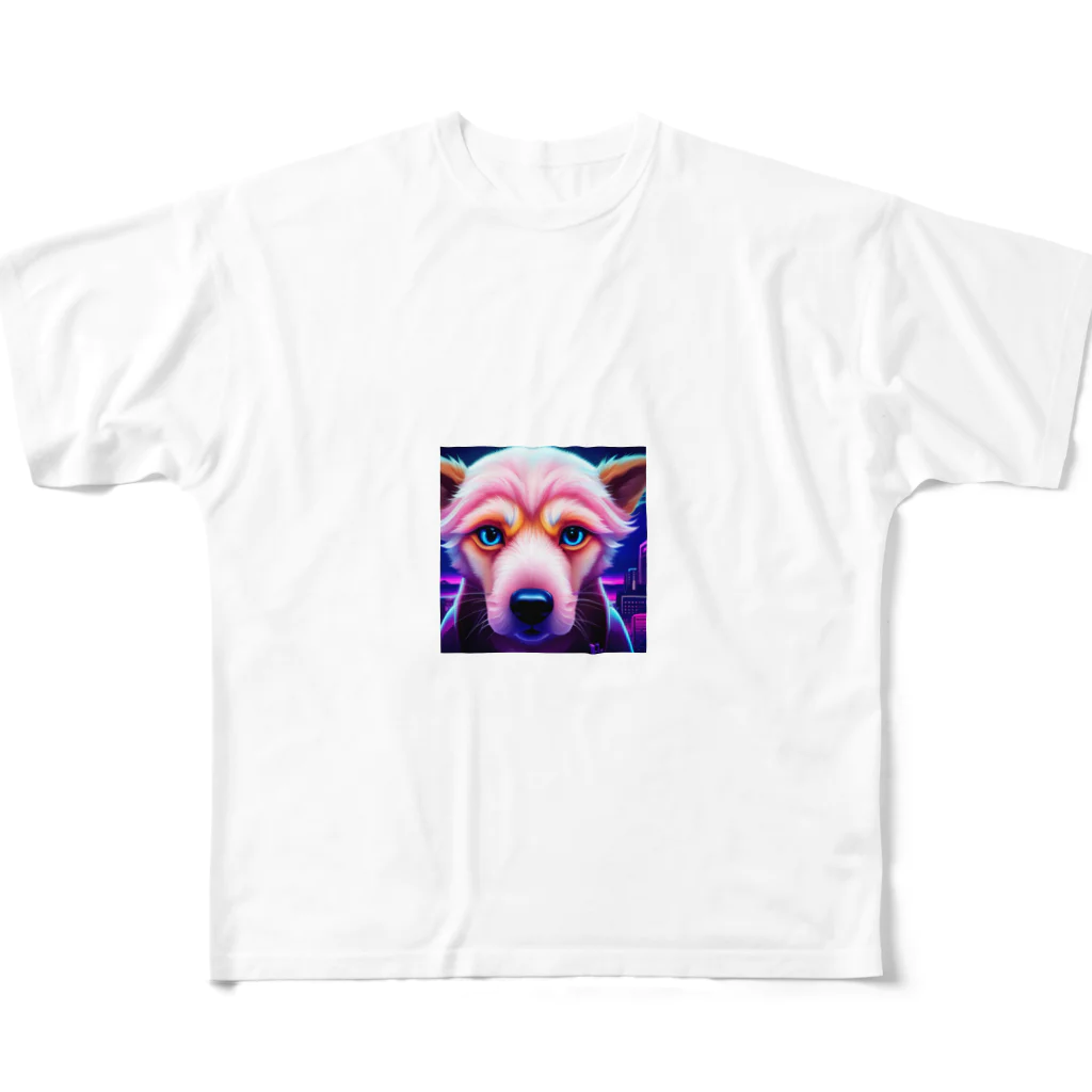 annko-motiのリアルな犬 All-Over Print T-Shirt