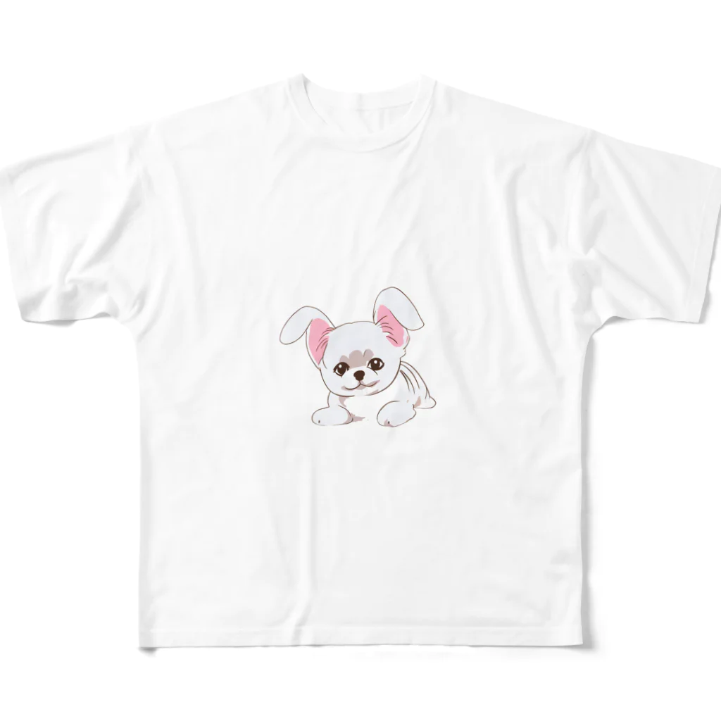 MSサイトの白丸くん✴️ フルグラフィックTシャツ