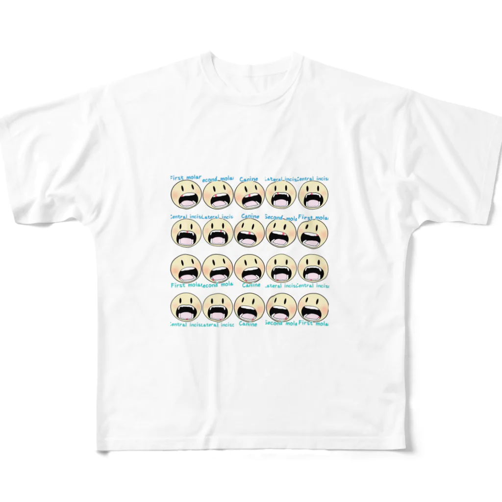 Osoro DesignのCherish family memories（Baby teeth） フルグラフィックTシャツ