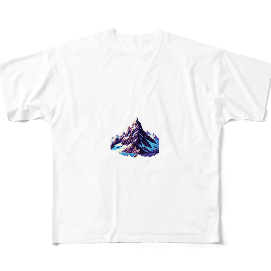 nkrailsの冬山 フルグラフィックTシャツ
