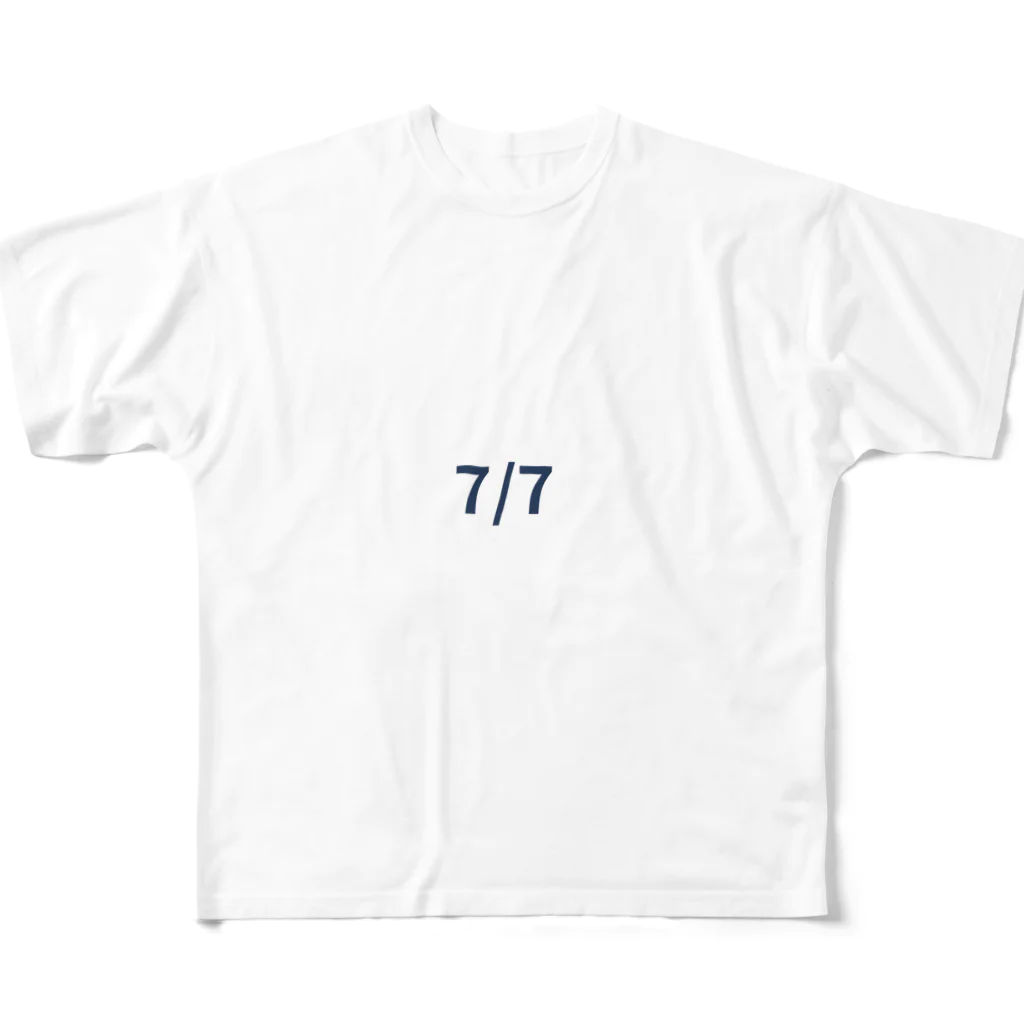 AY-28の日付グッズ7/7バージョン フルグラフィックTシャツ