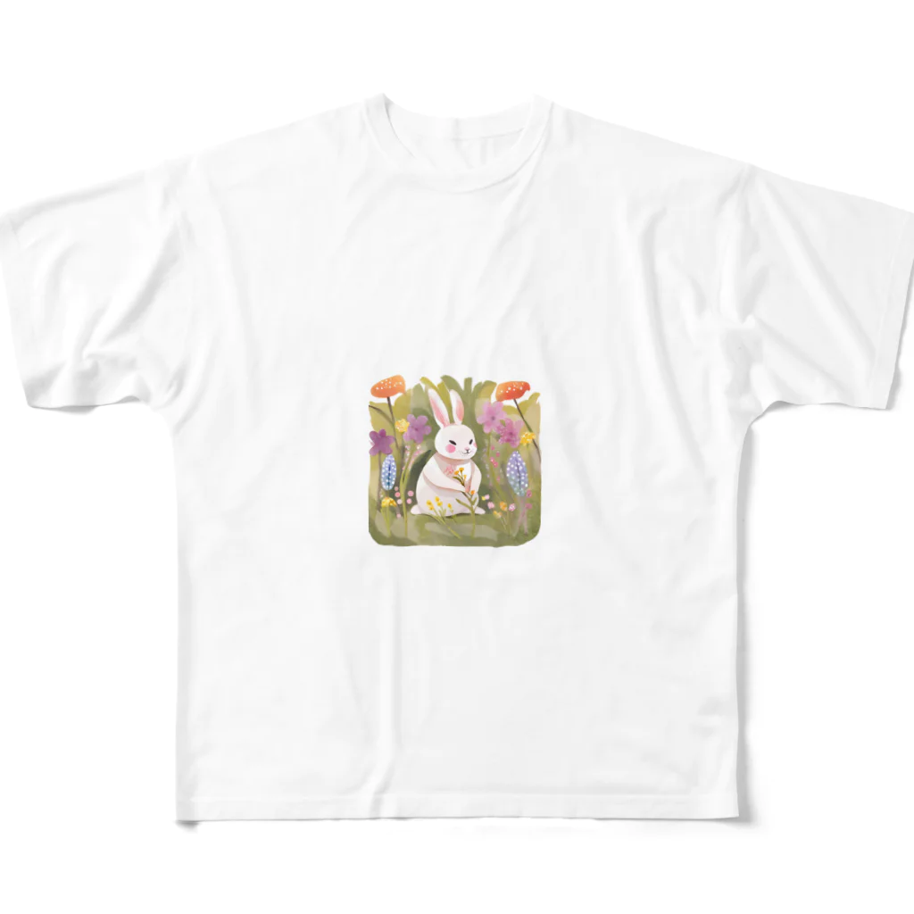 ZZRR12のウサギの遠足 All-Over Print T-Shirt