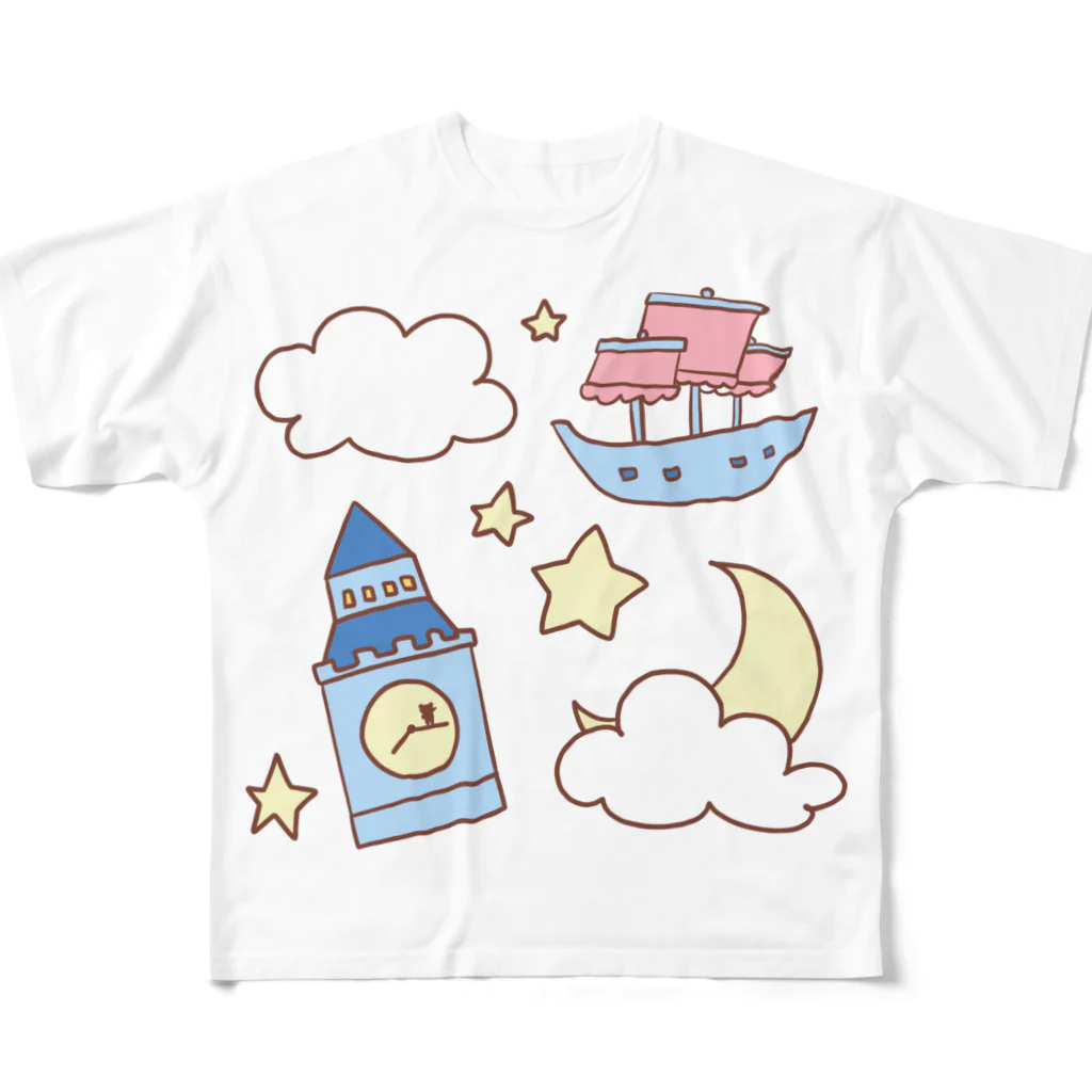 みゃい🧸🐾のピーターパン風 フルグラフィックTシャツ