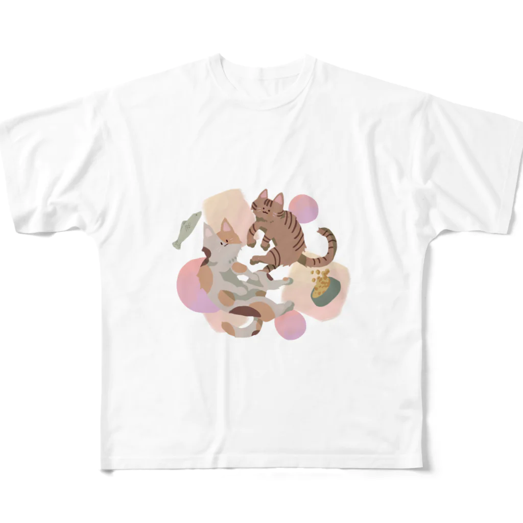 にゃんころのにゃんころず フルグラフィックTシャツ