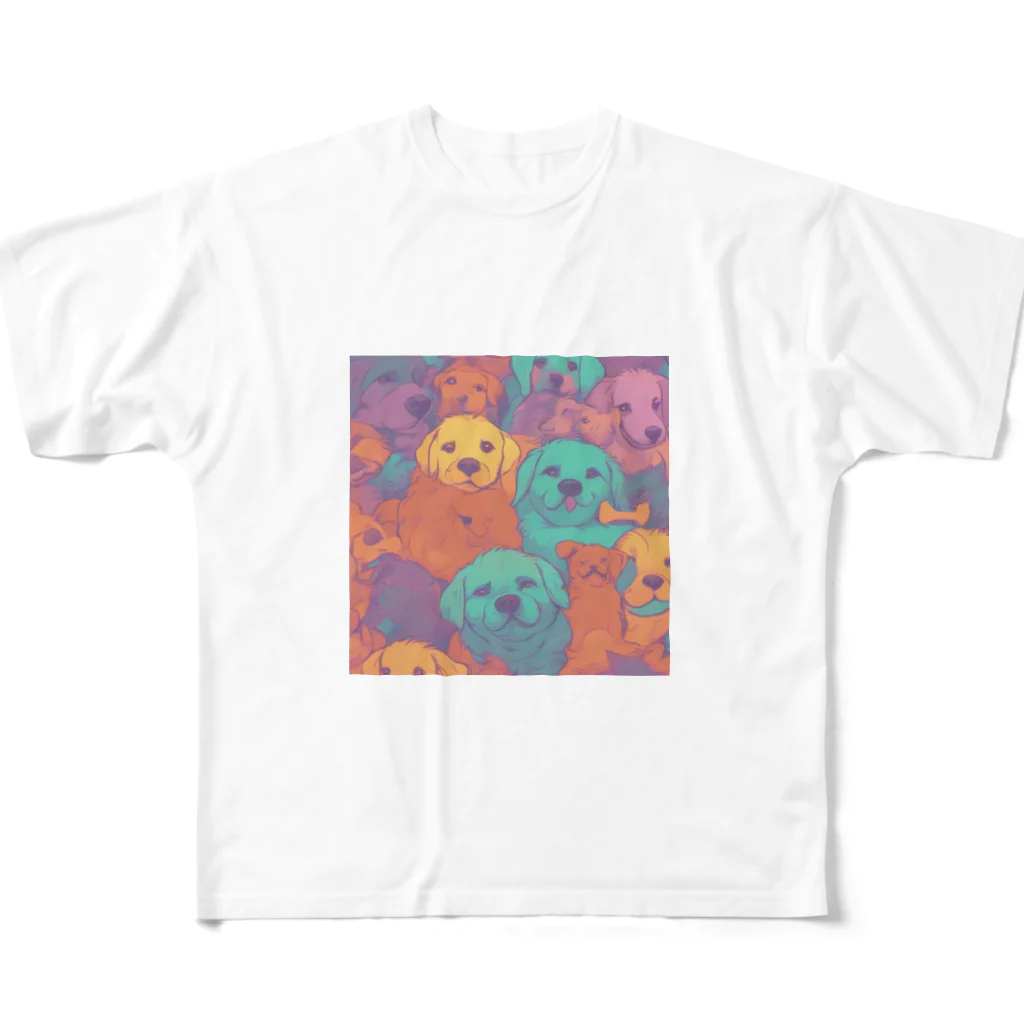 garireoの犬の仲間たち All-Over Print T-Shirt