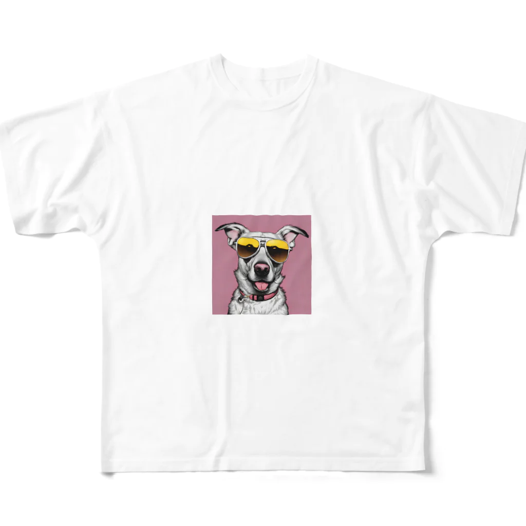 candokysのダンディーDOG All-Over Print T-Shirt