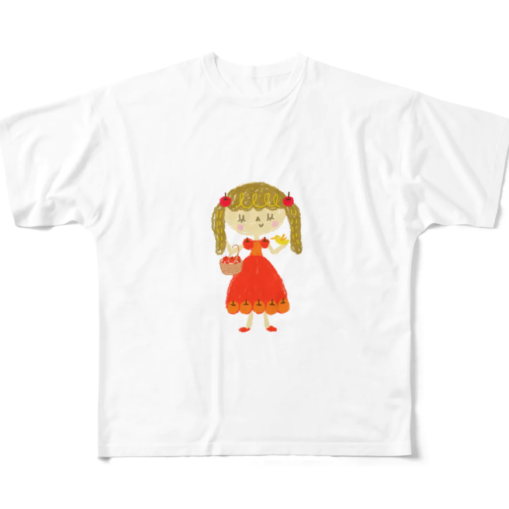 メリーメリークリスマスランドのApple Princess りんごちゃん フルグラフィックTシャツ