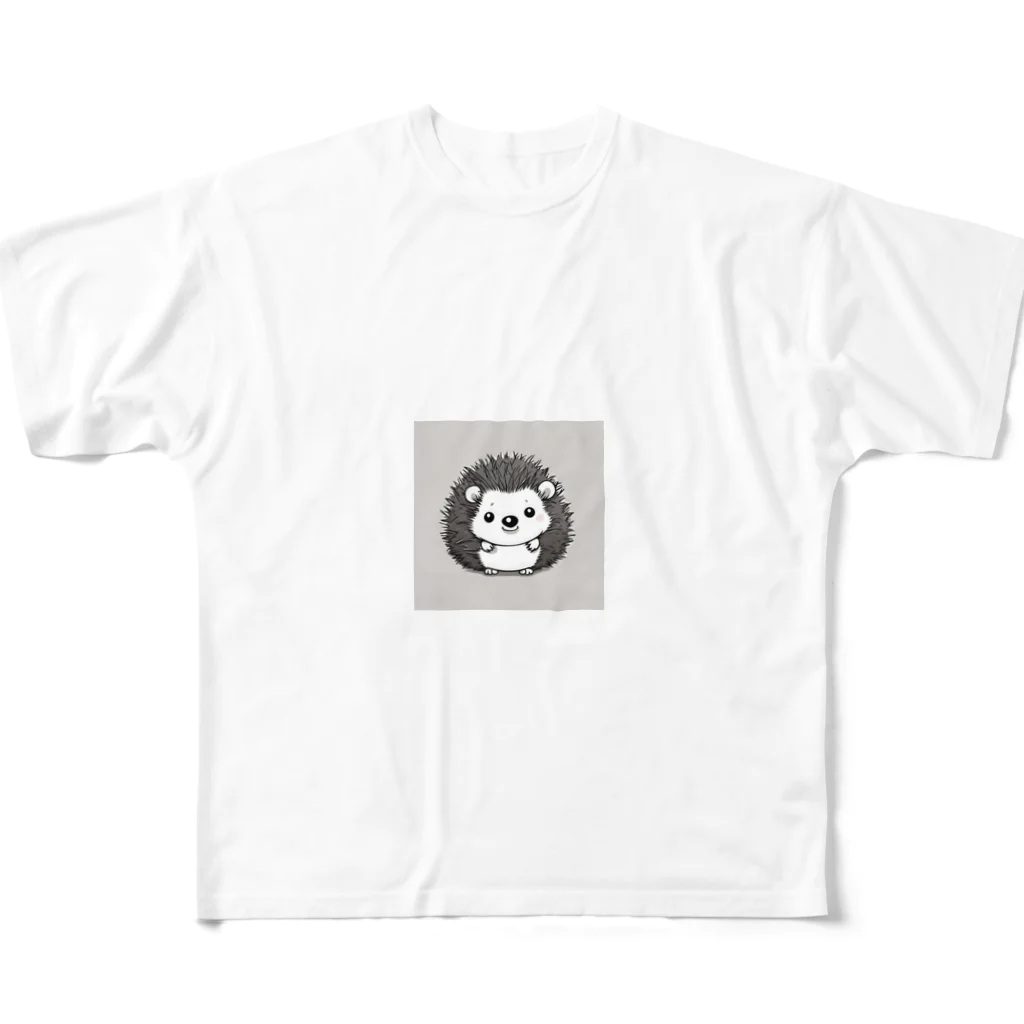 kaitya_の可愛いハリネズミ All-Over Print T-Shirt