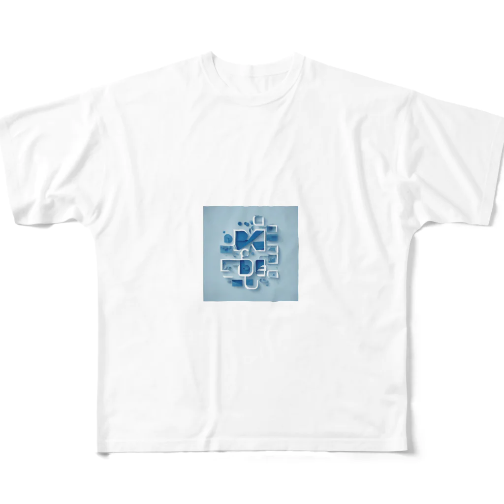 Blue: ユニークな雑貨の宝庫の青のアート All-Over Print T-Shirt