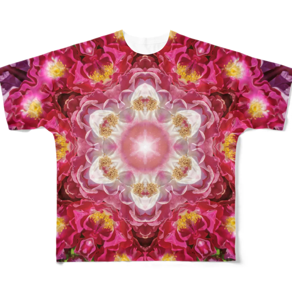 With Flowerの恋の味方の情熱の薔薇たち All-Over Print T-Shirt