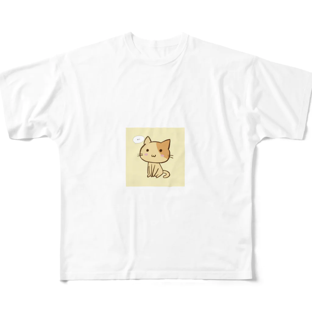 lanlanlan3の小猫 フルグラフィックTシャツ