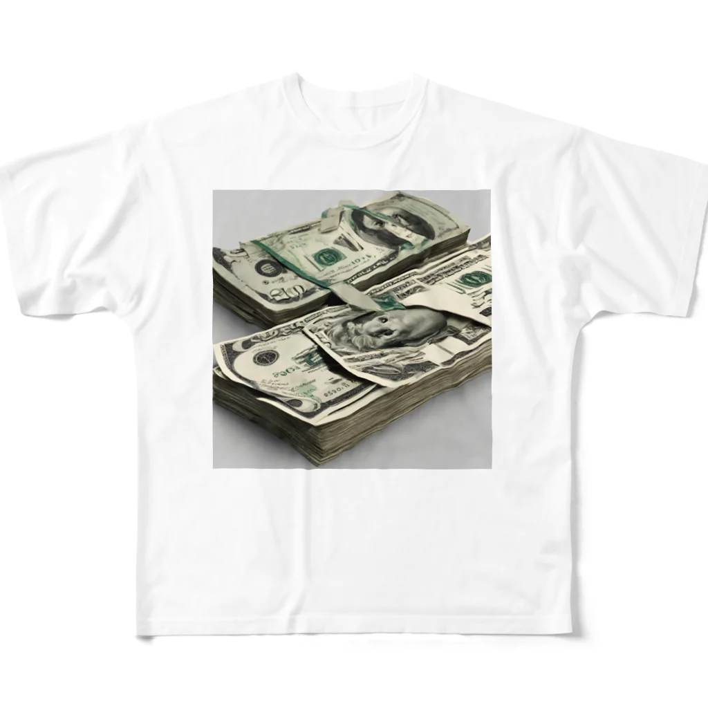 yoyoyoのマネー All-Over Print T-Shirt