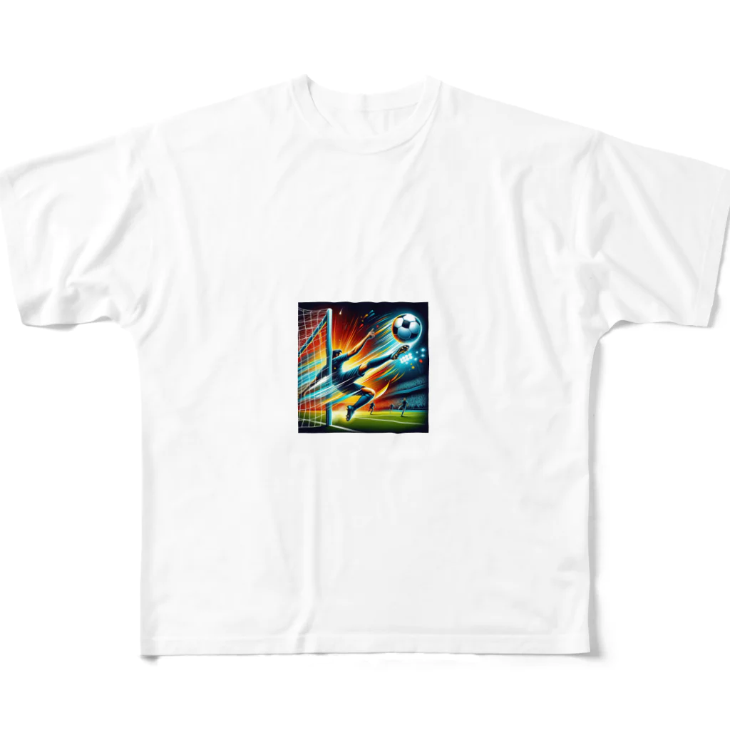 Everyday Elegance Goodsのブロックサッカー２ All-Over Print T-Shirt