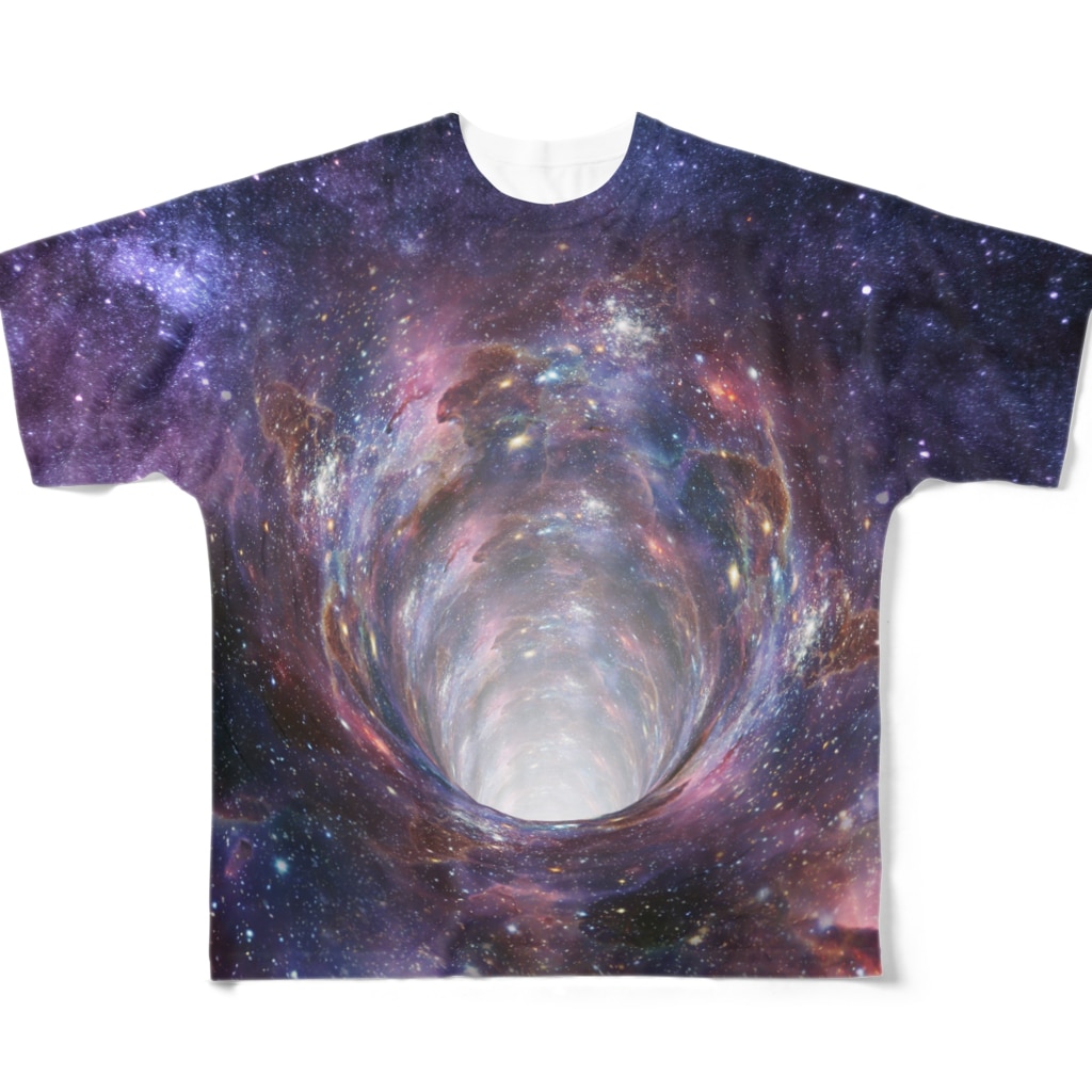 宇宙tee005 ホワイトホール All Over Print T Shirt By Metao Dzn メタヲデザイン Metawo Suzuri