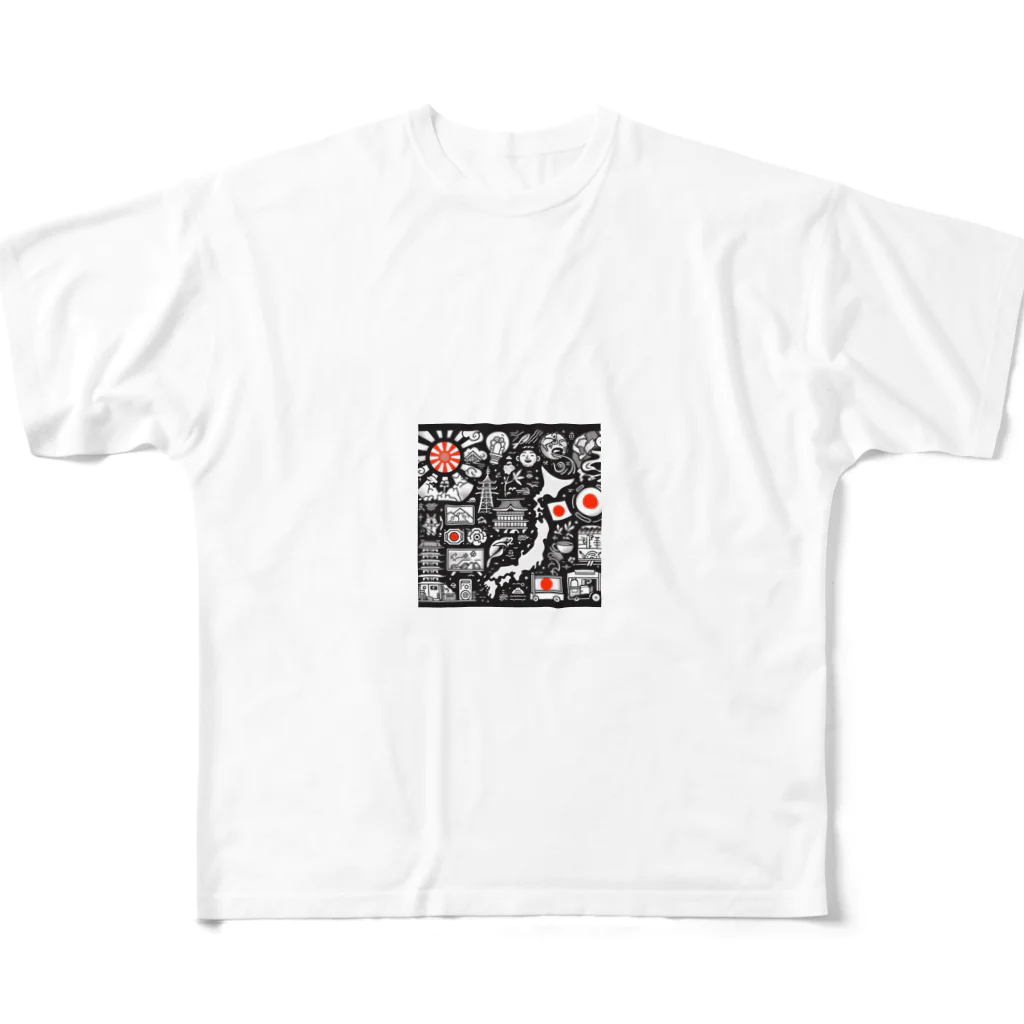 じゃぽっぷのじゃぽっぷ(クール) All-Over Print T-Shirt