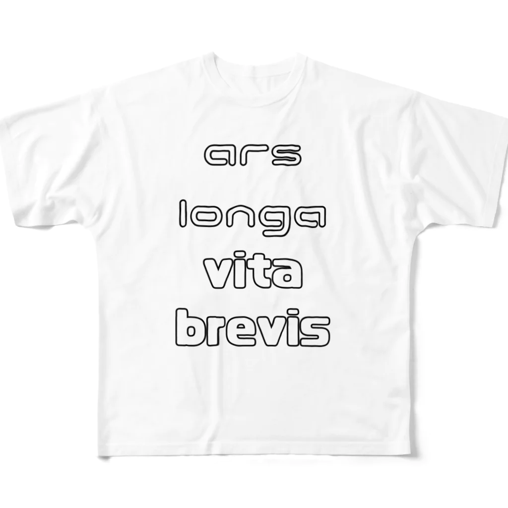 ars longa vita brevis のars longa vita brevis フルグラフィックTシャツ