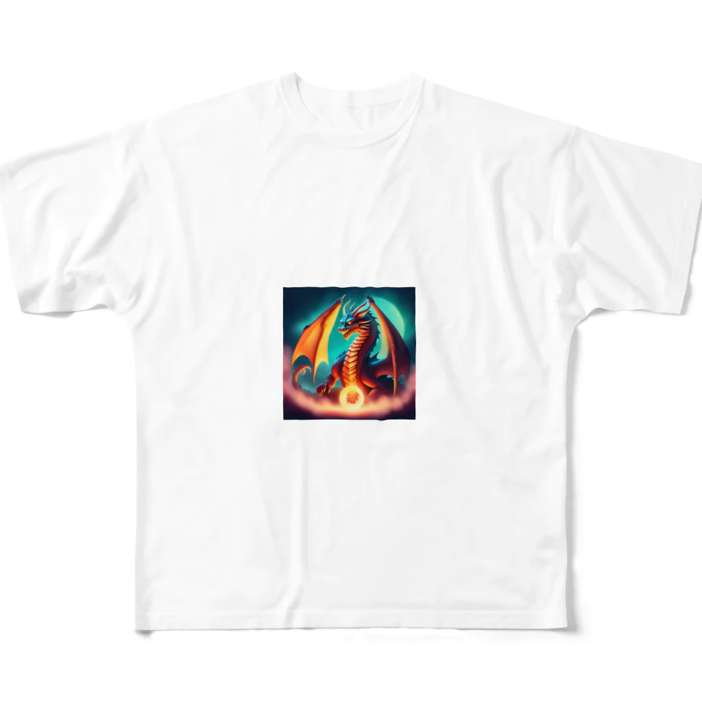 fantastical storeのdragons フルグラフィックTシャツ