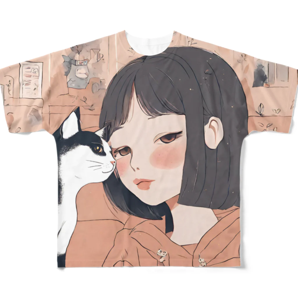 クリエイティブ・キャラバンのあやぼちゃん All-Over Print T-Shirt